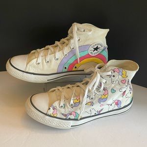 Converse Chuck Taylor All Stars Youth size 4 Unicorns and Rainbows